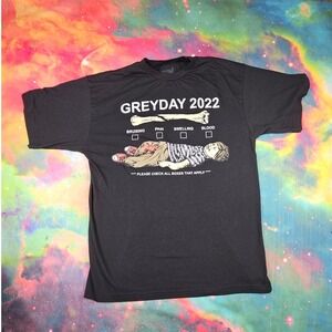 GREYDAY 2022 T Shirt Large Black Graphic Tee Tour Concert Merch